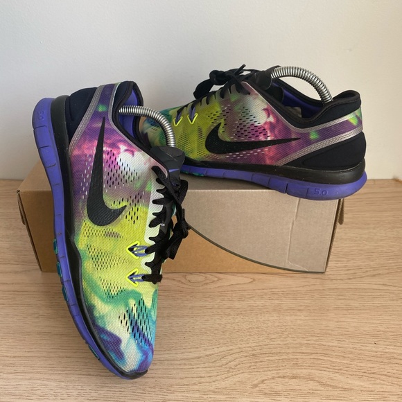 2014 Nike Free 5.0 TR Tie Dye Multicolor Women's running shoes - Size 8.5 - Picture 5 of 13